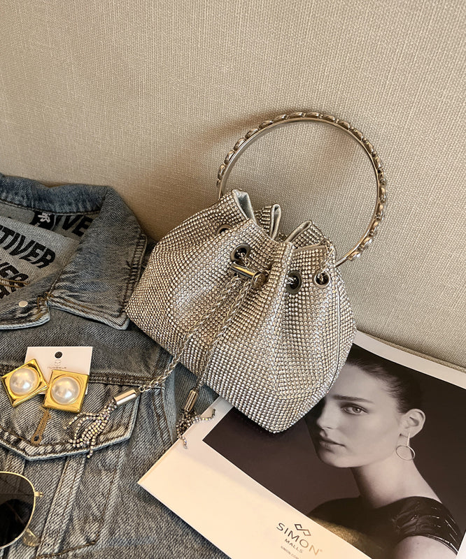 Diamond Bag Water Glitter Handmade New Pouch Metal Studded