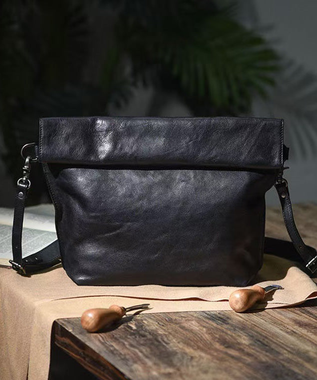 Bag Cross-body Leather Large New Retro Capacity