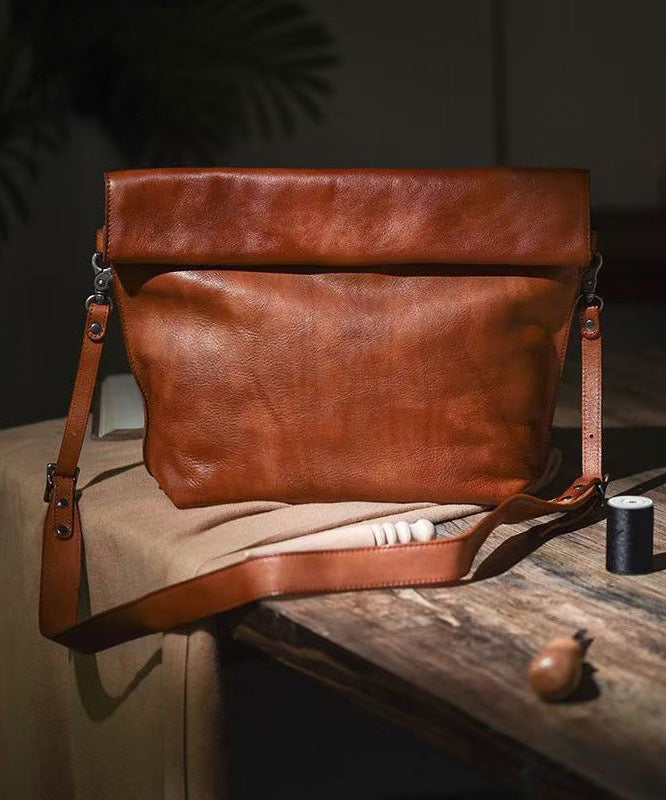 Bag Cross-body Leather Large New Retro Capacity