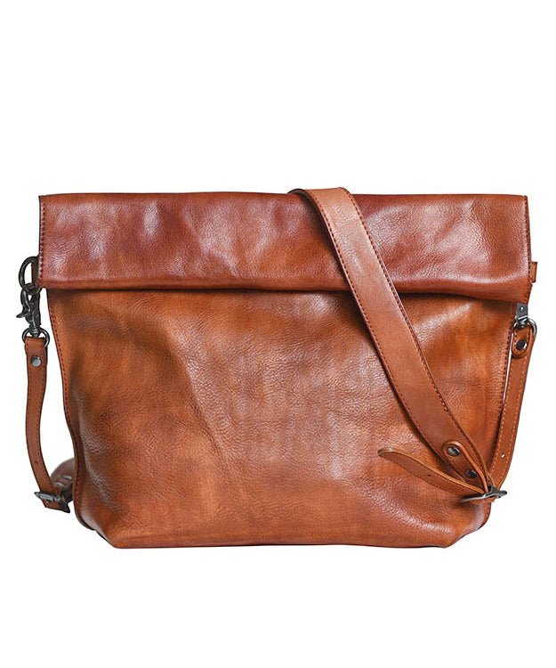 Bag Cross-body Leather Large New Retro Capacity