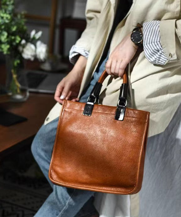 Capacity Message Bag Leather Large New Retro