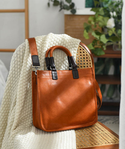 Capacity Message Bag Leather Large New Retro