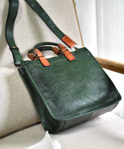 Capacity Message Bag Leather Large New Retro