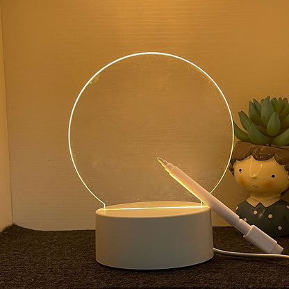 USB Led Love Night Message Board Lamp With PEN W396