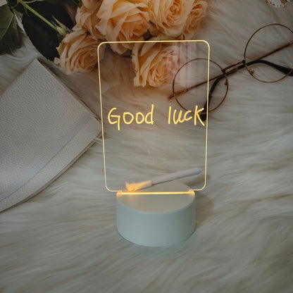 USB Led Love Night Message Board Lamp With PEN W396