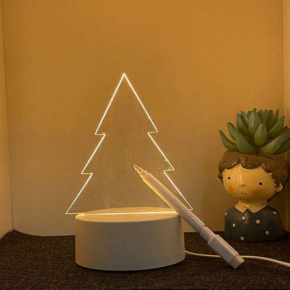 USB Led Love Night Message Board Lamp With PEN W396