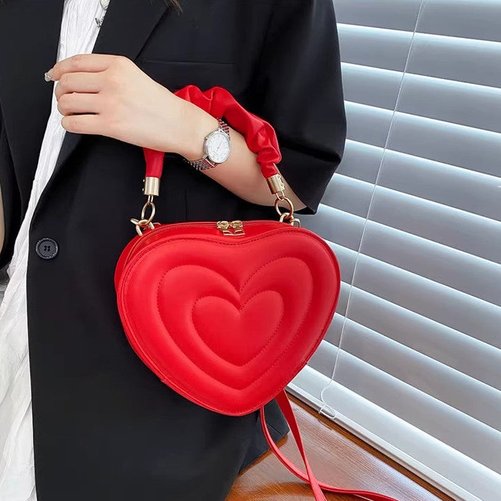 Casual Red Handbag Shoulder Bag