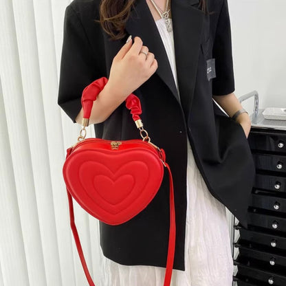 Casual Red Handbag Shoulder Bag