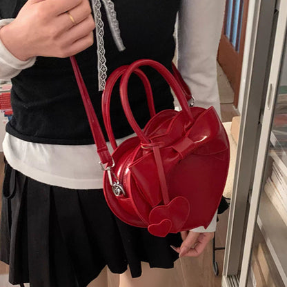 Casual Red Handbag Shoulder Bag