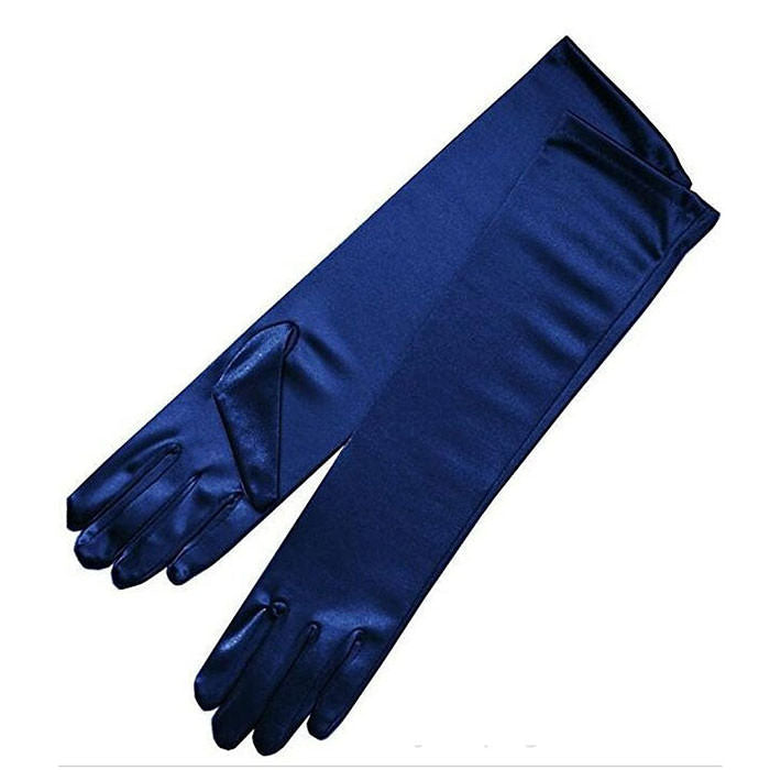 Colorful Satin Gloves