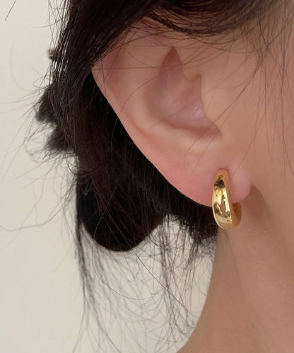 Copper Original Hoop Earrings Silk Overgild Design