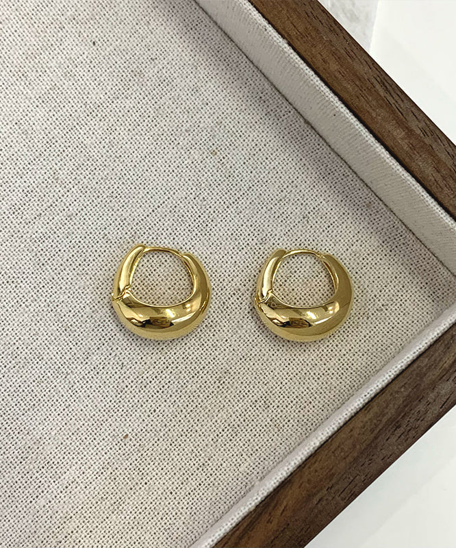 Copper Original Hoop Earrings Silk Overgild Design