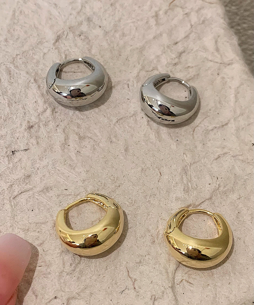 Copper Original Hoop Earrings Silk Overgild Design