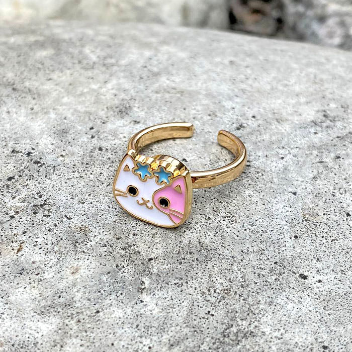 Bague d'anxiété pour chat Kawaii