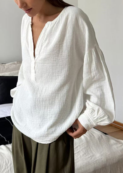 V Neck Patchwork Fall Tops Green Size Solid Plus