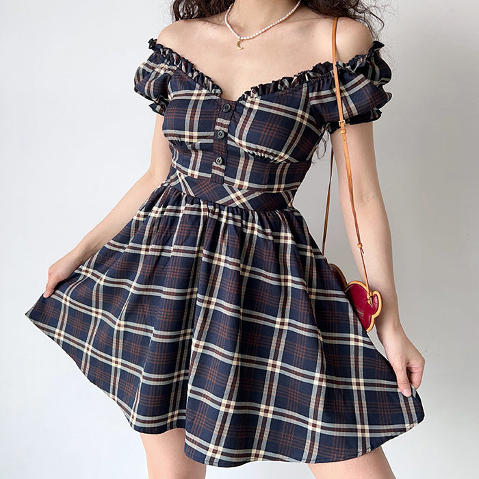 Black Plaid Dress