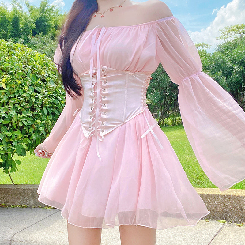 Ensemble robe de princesse et corset