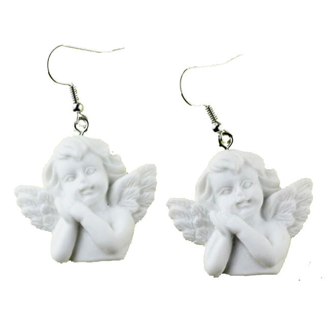 Boucles d'oreilles Ange Blanc