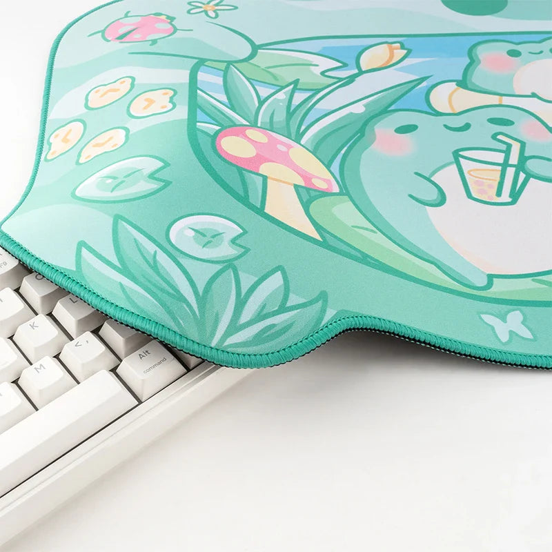 Kawaii Frog Game Desk Pad