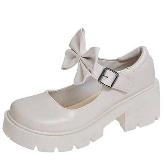 Kawaii Lolita Plateausandalen mit Schleife