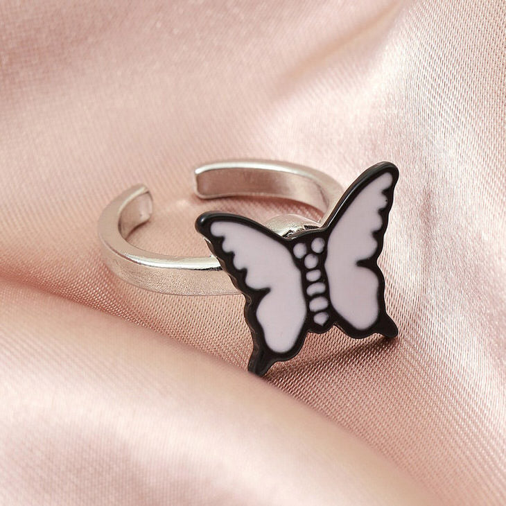 Bague d'ouverture en forme de papillon mignon