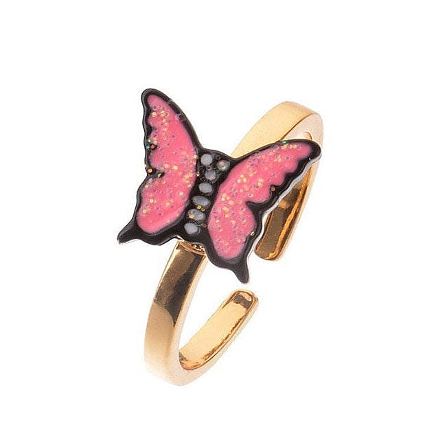 Bague d'ouverture en forme de papillon mignon