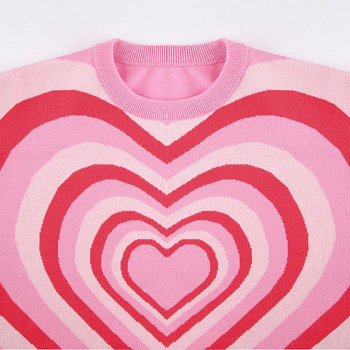 Pinker Pullover mit „Love“-Print