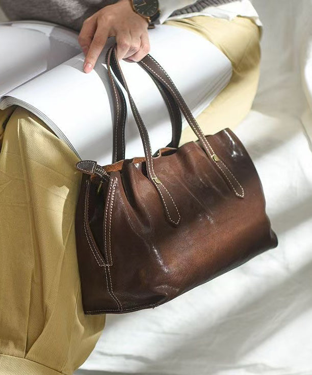 Women Capacity Style Large Bags Shoulder Leather