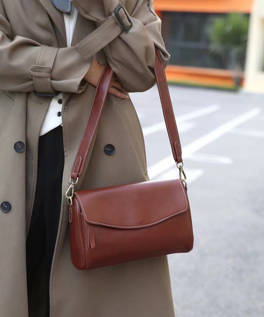 Zipper Durable Leather Bag Solid Stylish Shoulder Black