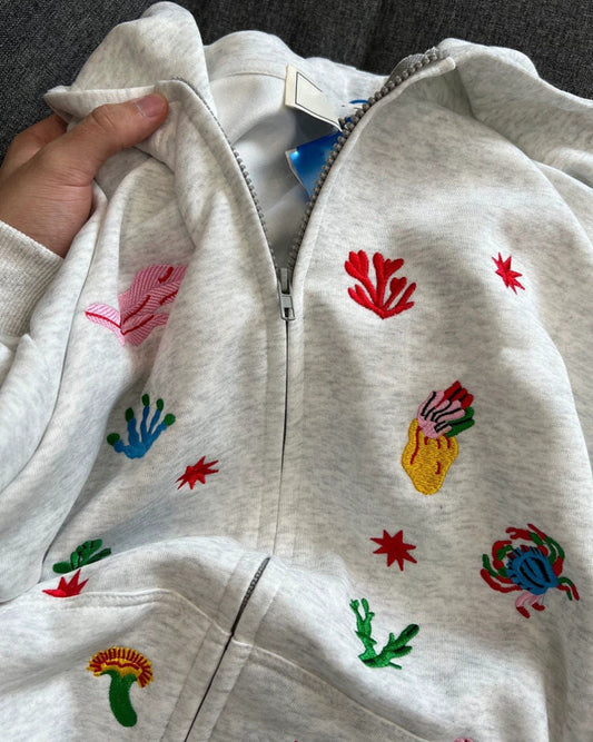 Cute Embroidery Hoodie