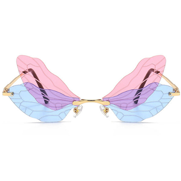 Lunettes de soleil texturées Wings 