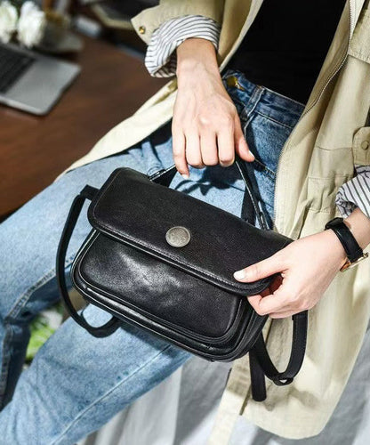 Leather Durable Women Solid Orange Bag CrossBody Messenger