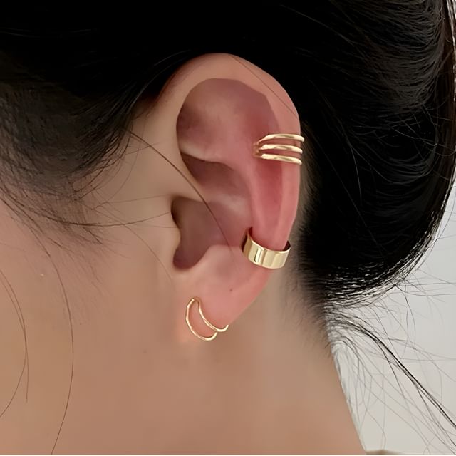 Set of 3: Alloy Cuff Earring (Various Designs)