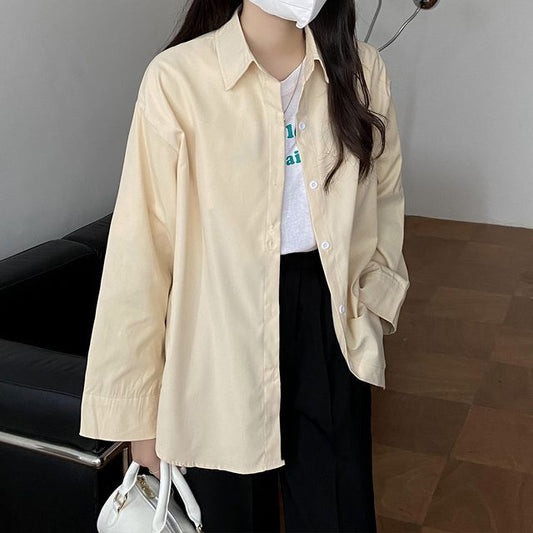 Long Sleeve Plain Shirt