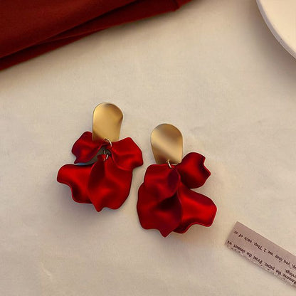 Petal / Faux Pearl / Alloy Earring (various designs)