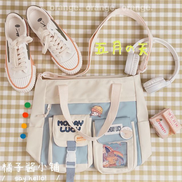 PVC Panel Canvas Tote Bag