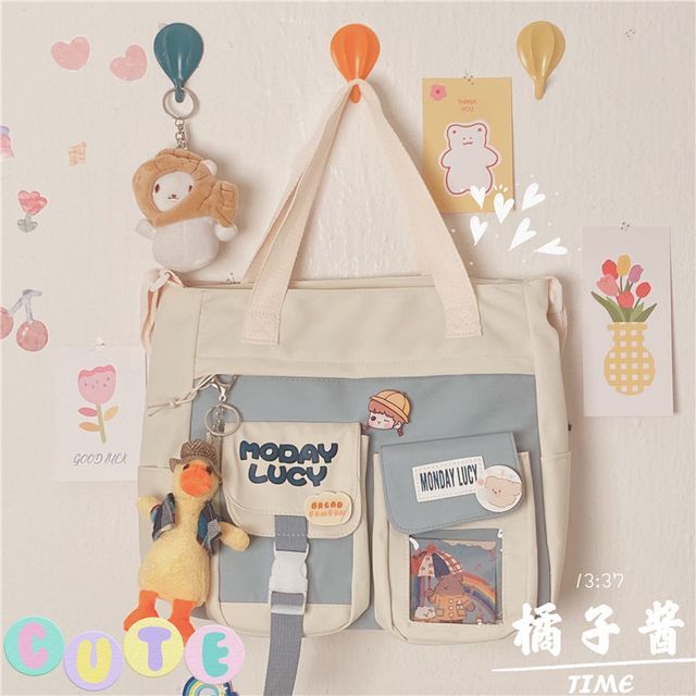 PVC Panel Canvas Tote Bag