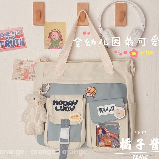 PVC Panel Canvas Tote Bag