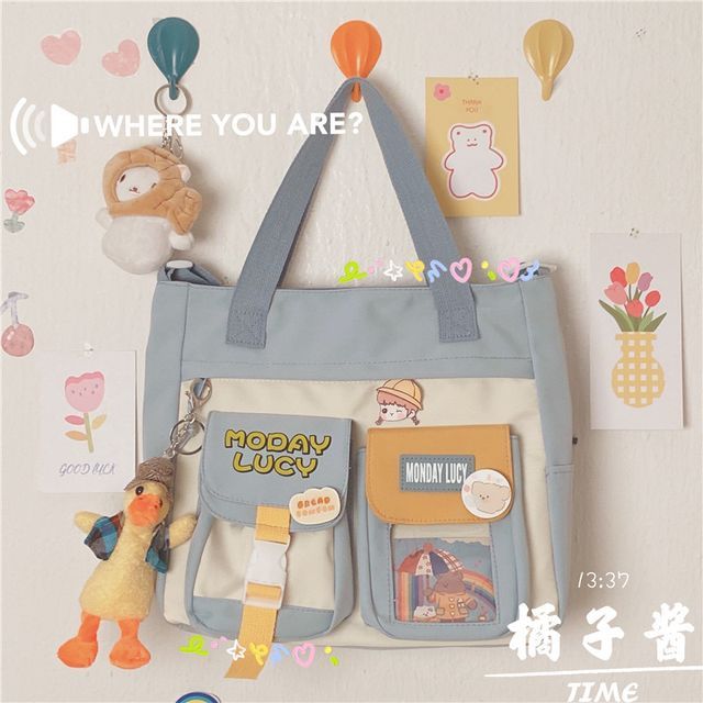 PVC Panel Canvas Tote Bag