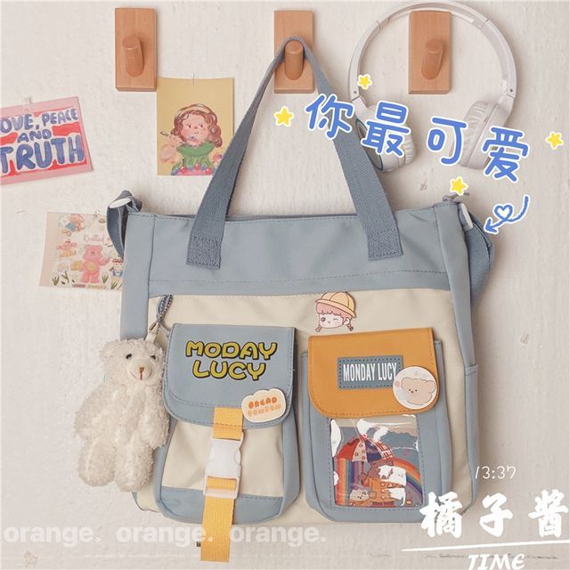 PVC Panel Canvas Tote Bag