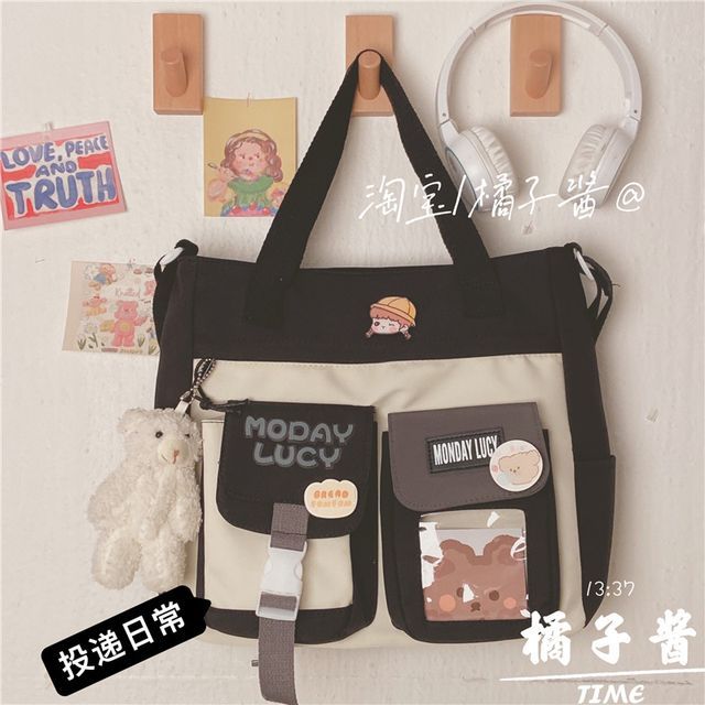 PVC Panel Canvas Tote Bag