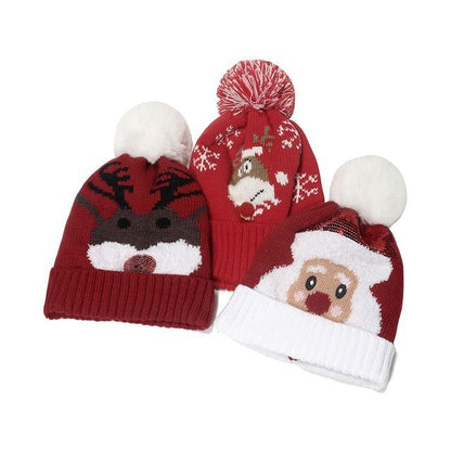 Christmas Pom Pom Knit Beanie
