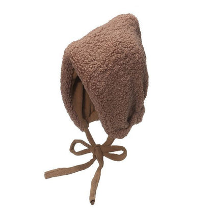 Faux Shearling Bonnet Hat
