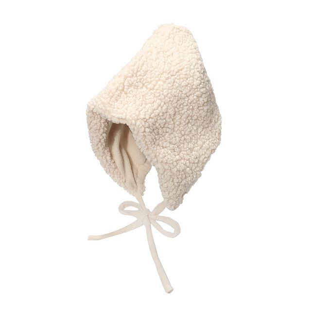 Faux Shearling Bonnet Hat