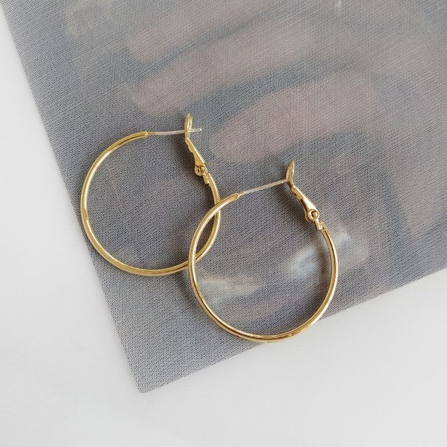 Alloy Hoop Earring