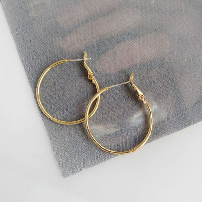 Alloy Hoop Earring