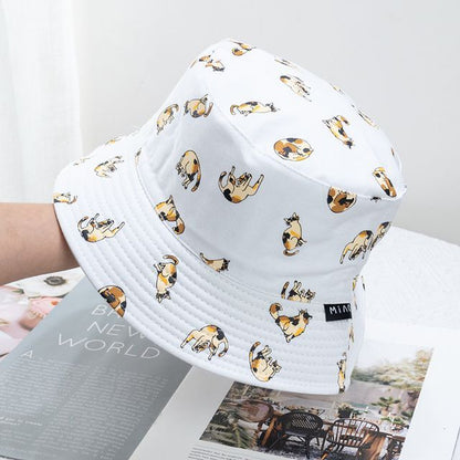 Cat Reversible Bucket Hat
