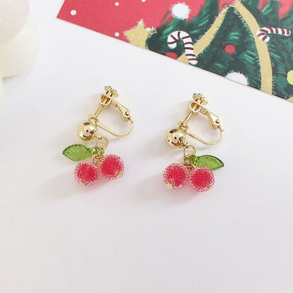 Cherry Drop Earring