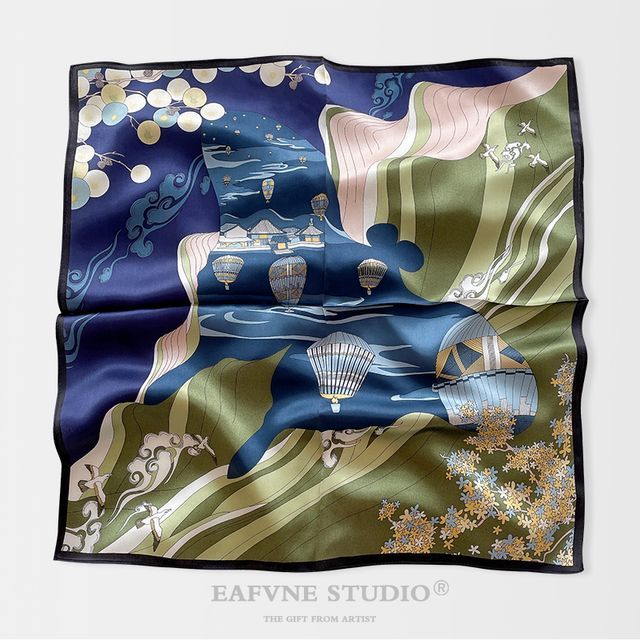 (various Print designs) Silk Scarf