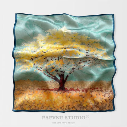 (various Print designs) Silk Scarf